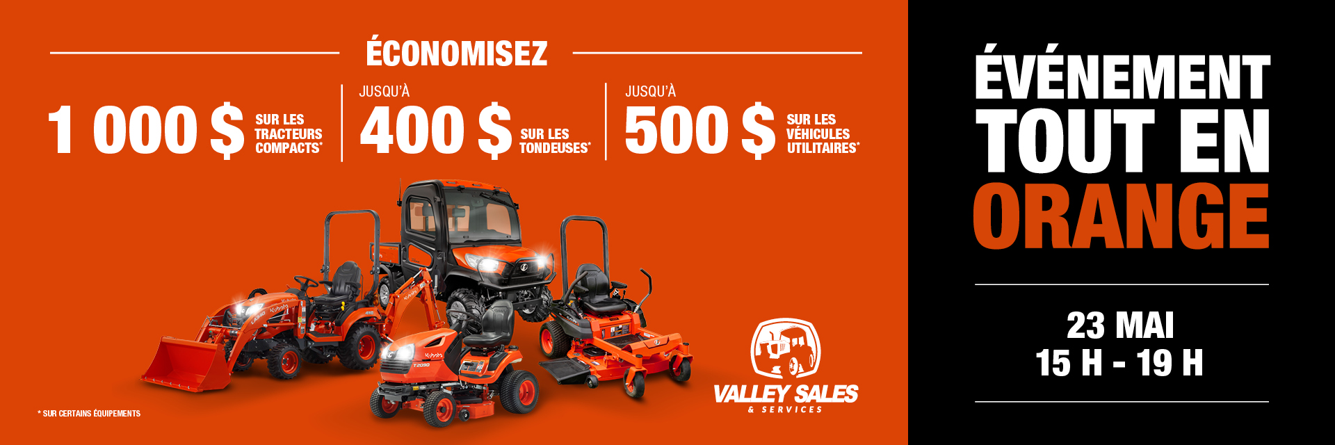 SAVE BIG DURING KUBOTA'S BIG ORANGE EVENT SALE - Join us on May 23, 2024